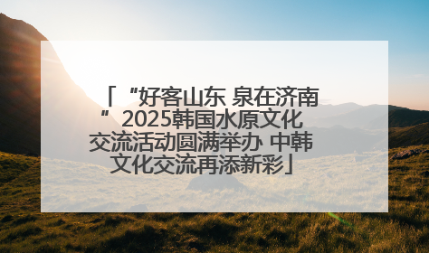 “好客山东 泉在济南”2025韩国水原文化交流活动圆满举办 中韩文化交流再添新彩