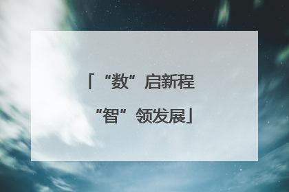 “数”启新程 “智”领发展