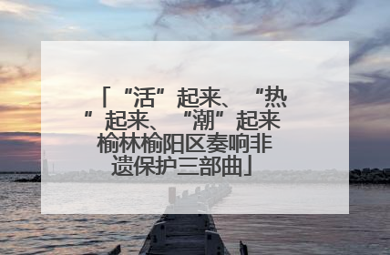 “活”起来、“热”起来、“潮”起来 榆林榆阳区奏响非遗保护三部曲