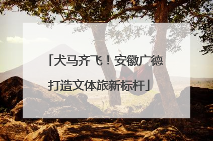 犬马齐飞！安徽广德打造文体旅新标杆
