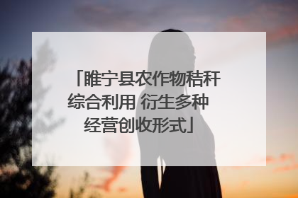 睢宁县农作物秸秆综合利用 衍生多种经营创收形式