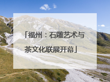 福州：石雕艺术与茶文化联展开幕