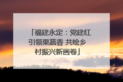 福建永定：党建红引领果蔬香 共绘乡村振兴新画卷