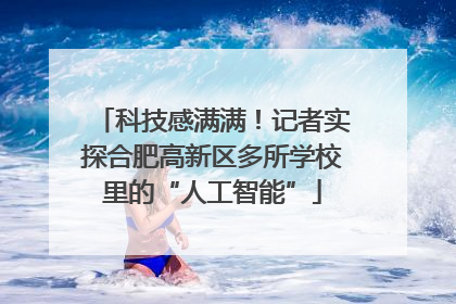 科技感满满！记者实探合肥高新区多所学校里的“人工智能”