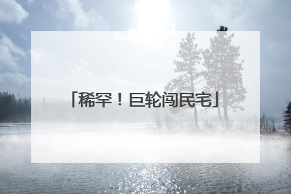 稀罕！巨轮闯民宅