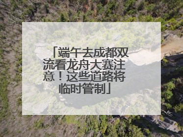 端午去成都双流看龙舟大赛注意！这些道路将临时管制