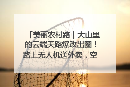 美丽农村路｜大山里的云端天路爆改出圈！路上无人机送外卖，空心村变网红村