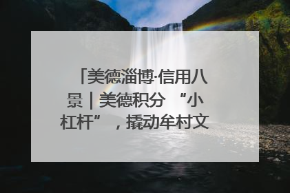 美德淄博·信用八景｜美德积分 “小杠杆”，撬动牟村文明 “大能量”