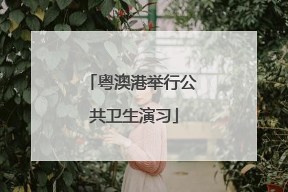 粤澳港举行公共卫生演习
