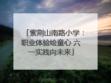 紫荆山南路小学：职业体验绘童心 六一实践向未来