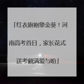 红衣旗袍擎金葵！河南高考首日，家长花式送考藏满爱与盼