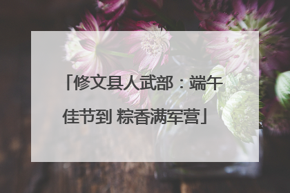 修文县人武部：端午佳节到 粽香满军营