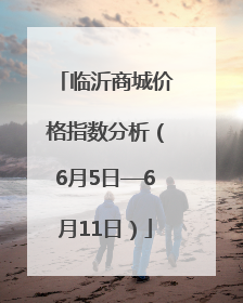 临沂商城价格指数分析（6月5日—6月11日）