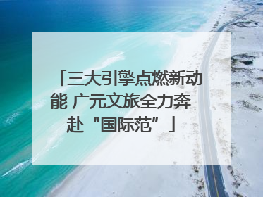 三大引擎点燃新动能 广元文旅全力奔赴“国际范”