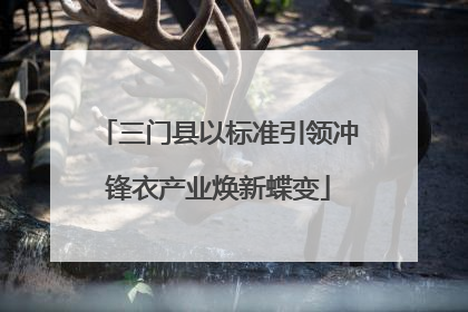 三门县以标准引领冲锋衣产业焕新蝶变