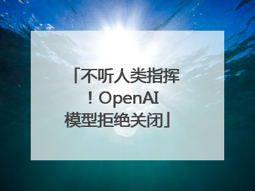 不听人类指挥！OpenAI模型拒绝关闭
