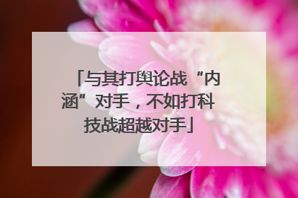 与其打舆论战“内涵”对手，不如打科技战超越对手