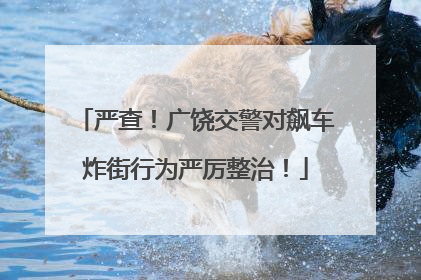 严查！广饶交警对飙车炸街行为严厉整治！