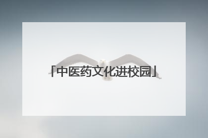 中医药文化进校园