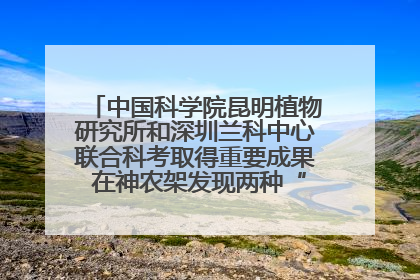 中国科学院昆明植物研究所和深圳兰科中心联合科考取得重要成果 在神农架发现两种“国保”级兰花