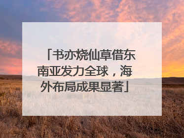 书亦烧仙草借东南亚发力全球，海外布局成果显著