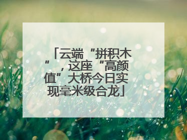 云端“拼积木”，这座“高颜值”大桥今日实现毫米级合龙