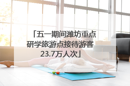 五一期间潍坊重点研学旅游点接待游客23.7万人次