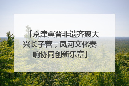 京津冀晋非遗齐聚大兴长子营，凤河文化奏响协同创新乐章