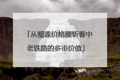 从榴莲价格腰斩看中老铁路的多重价值
