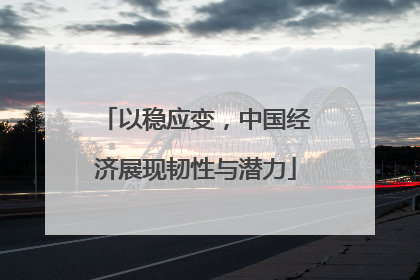以稳应变，中国经济展现韧性与潜力