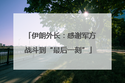 伊朗外长：感谢军方战斗到“最后一刻”