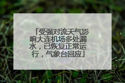 受强对流天气影响大连机场多处漏水，已恢复正常运行，气象台回应
