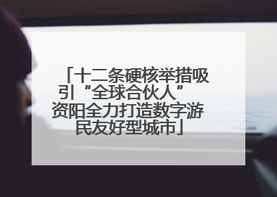 十二条硬核举措吸引“全球合伙人” 资阳全力打造数字游民友好型城市