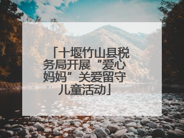 十堰竹山县税务局开展“爱心妈妈”关爱留守儿童活动