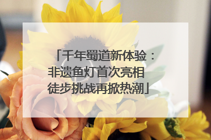 千年蜀道新体验：非遗鱼灯首次亮相 徒步挑战再掀热潮