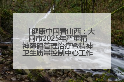 健康中国看山西：大同市2025年严重精神障碍管理治疗暨精神卫生质量控制中心工作培训班开班