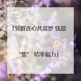 党群连心共富梦 钱景 “集” 结幸福力