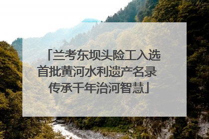 兰考东坝头险工入选首批黄河水利遗产名录 传承千年治河智慧