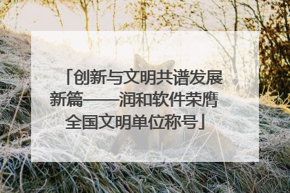 创新与文明共谱发展新篇——润和软件荣膺全国文明单位称号