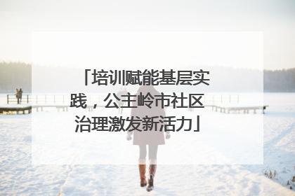 培训赋能基层实践，公主岭市社区治理激发新活力