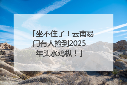 坐不住了！云南易门有人捡到2025年头水鸡枞！