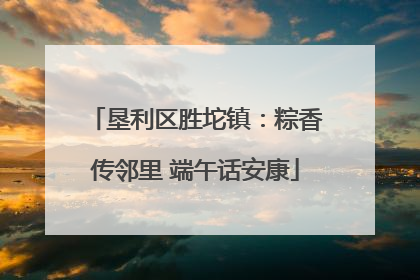 垦利区胜坨镇：粽香传邻里 端午话安康