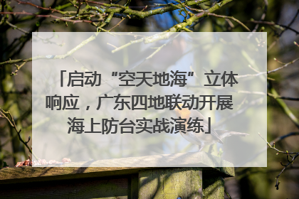 启动“空天地海”立体响应，广东四地联动开展海上防台实战演练