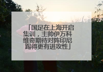 国足在上海开启集训，主帅伊万科维奇期待对阵印尼踢得更有进攻性