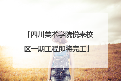 四川美术学院悦来校区一期工程即将完工
