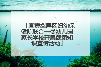 宜宾翠屏区妇幼保健院联合一曼幼儿园家长学校开展健康知识宣传活动