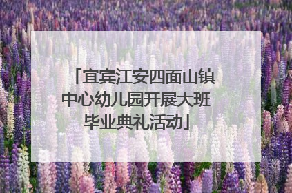宜宾江安四面山镇中心幼儿园开展大班毕业典礼活动