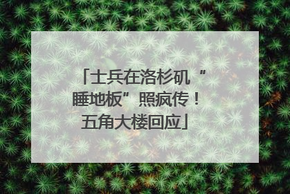 士兵在洛杉矶“睡地板”照疯传！五角大楼回应
