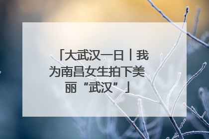 大武汉一日︱我为南昌女生拍下美丽“武汉”