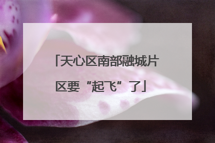 天心区南部融城片区要“起飞”了